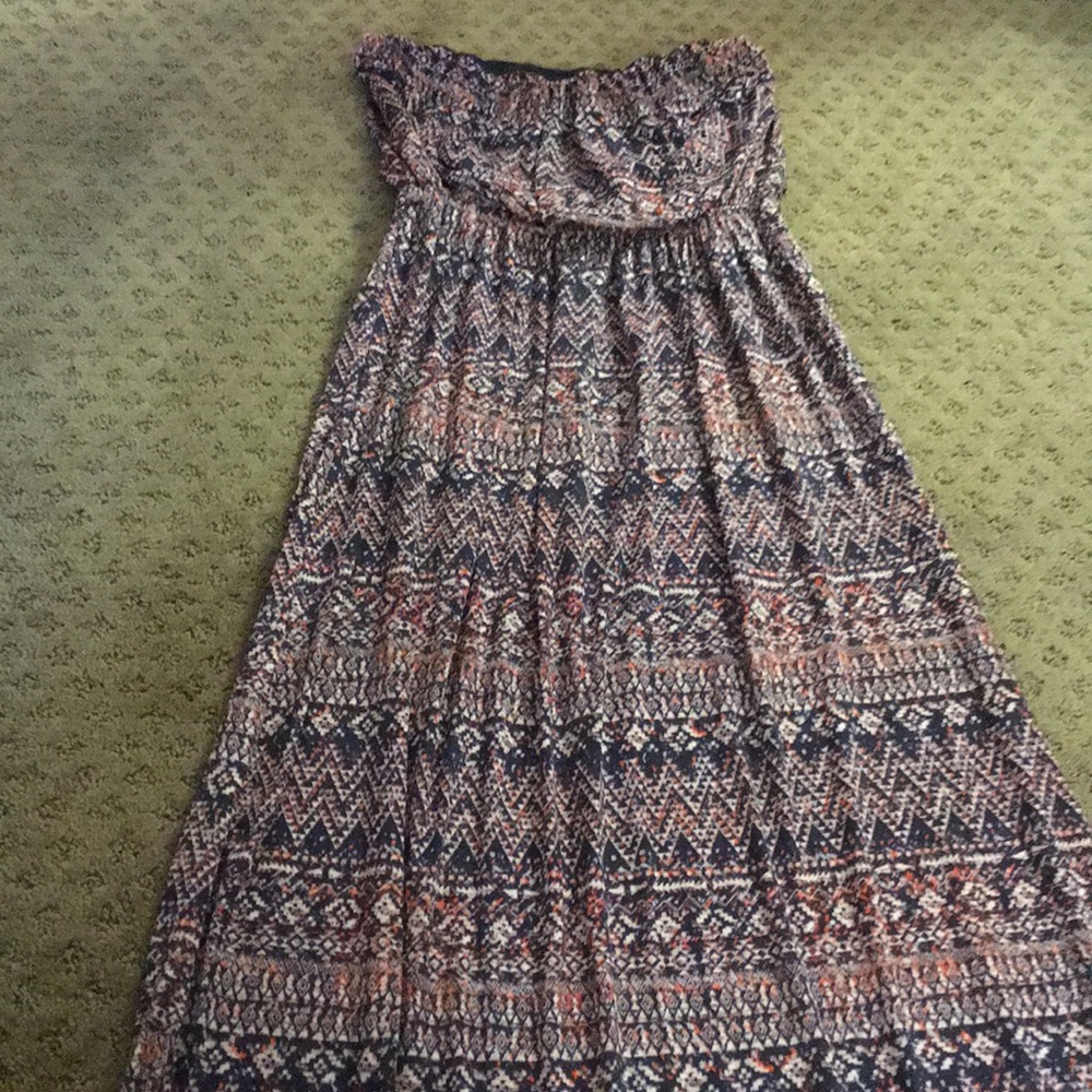 Strapless summer dress